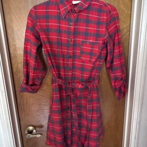 Mata Traders Red and Blue Plaid Shirt